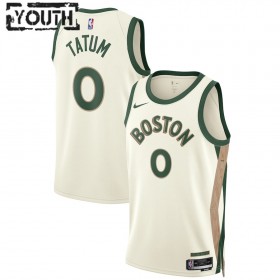 NBA Boston Celtics Trikot Jayson Tatum Nike 2023-24 City Edition Weiß Swingman - Kinder